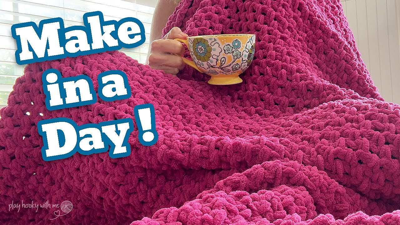 Самое простое объемное одеяло, которое вы когда-либо сделаете 🧶