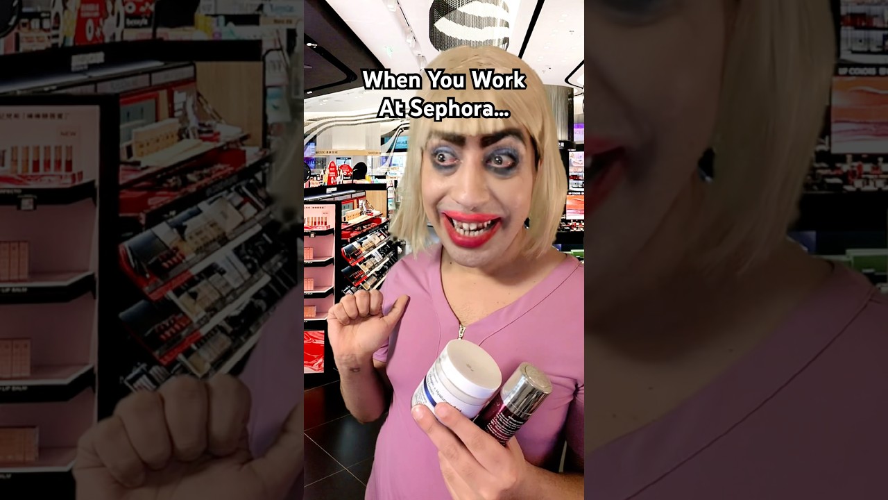 When you Work at Sephora - #sephora #retail #shorts #comedyvideos
