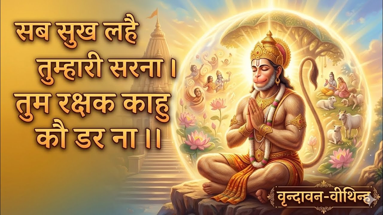 सब सुख लहै तुम्हारी शरना। तुम रक्षक कानून को डरना।। सीताराम जय सीताराम जय जय जय रामभक्त हनुमान ...