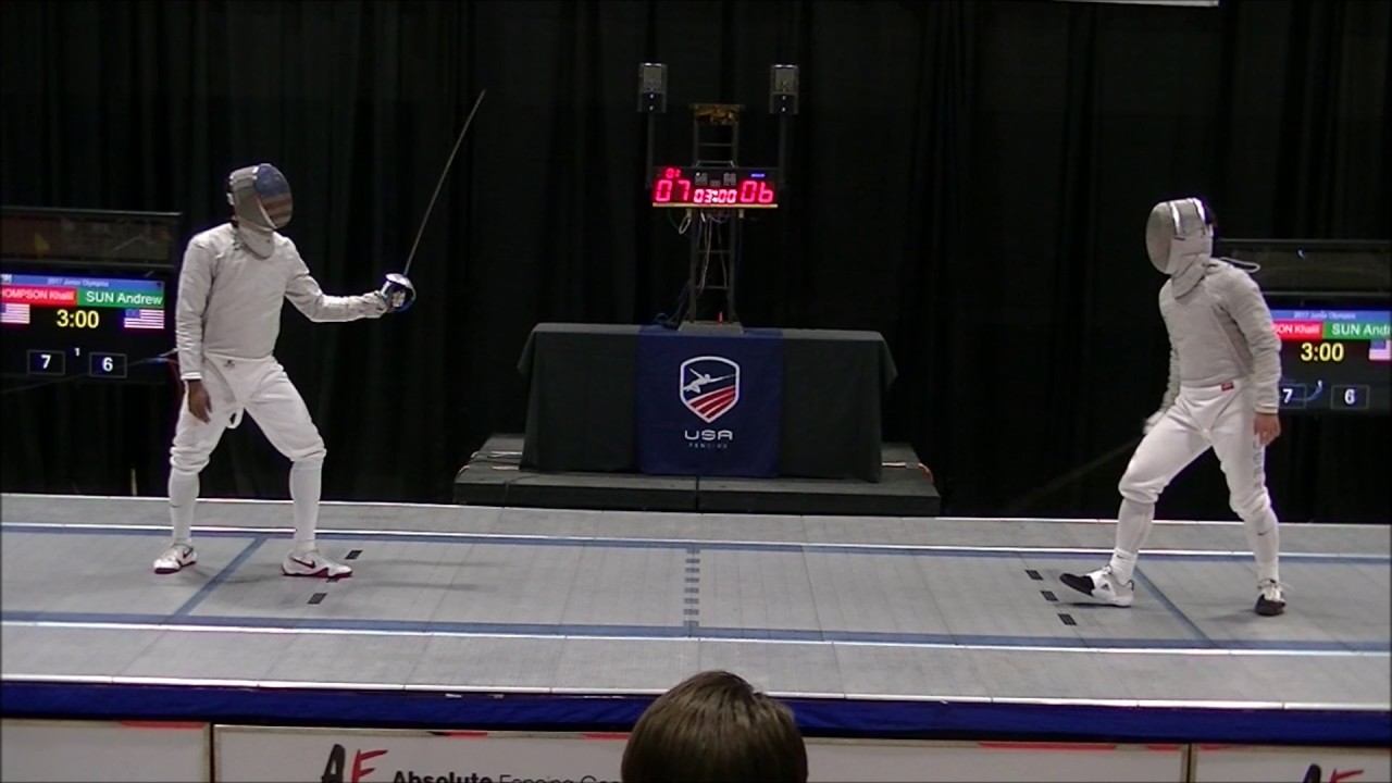2017 Junior Olympics Men's Saber Gold: Thompson vs. Sun