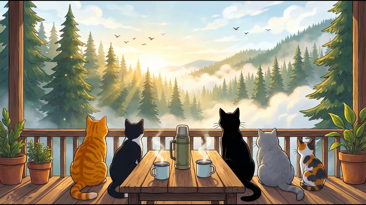 Morning Bossa Nova Jazz ☕ Relaxing Coffee & Nature Ambience for Study, Work & Focus