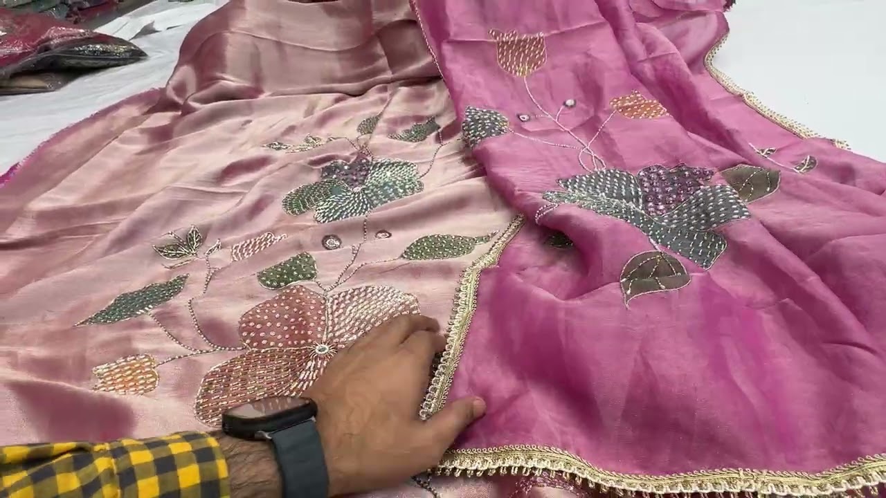 Vlog. 12 Pakistani  thread 🧵  work loose fit GULATI CLOTH HOUSE JALANDHAR  +919501020306 