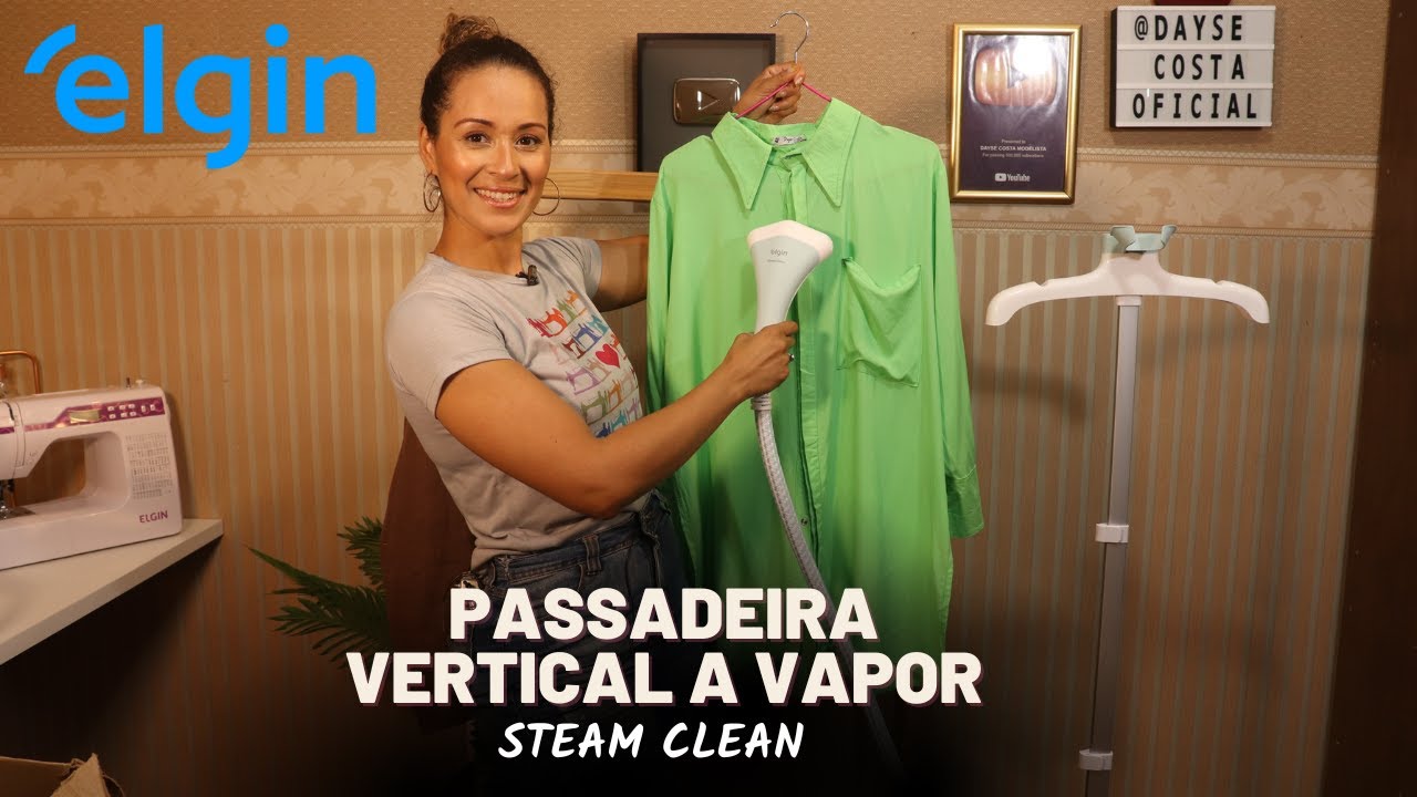 Passadeira a vapor vertical Steam Clean Elgin VALE A PENA?