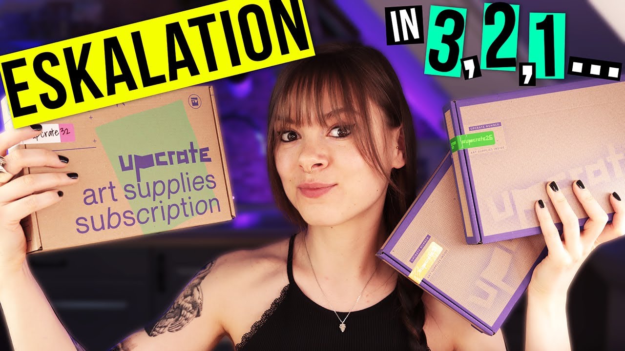 MEGA Upcrate Unboxing | Ich öffne & teste 3 Kunst Mystery Boxen