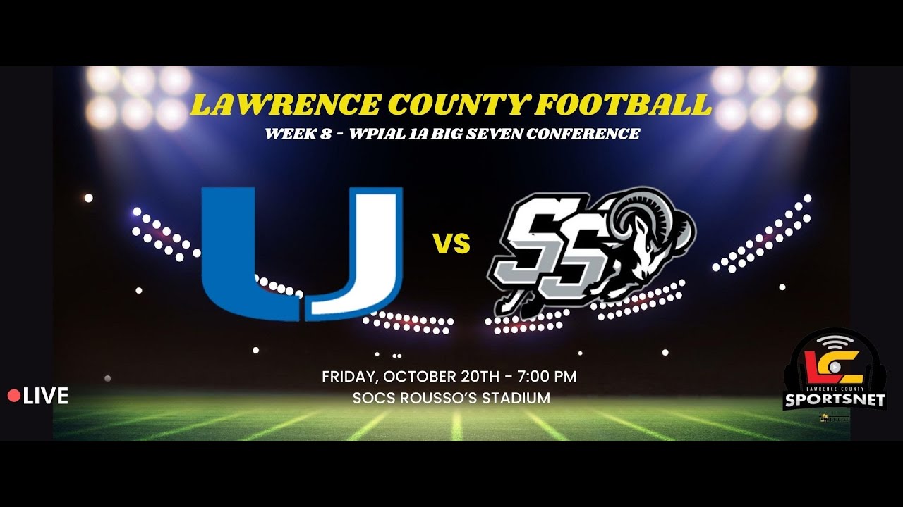 Union Scotties vs. South Side Rams - WPIAL Football - Week 8 - Oct. 20, 2023