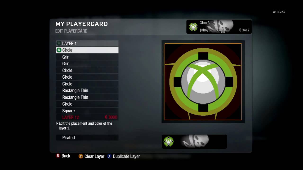 Xbox 360 Logo Emblem/Playercard Tutorial (Black Ops)