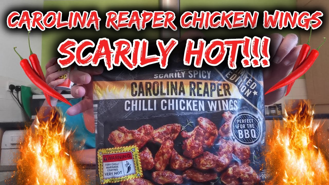 *NEW* ICELAND LIMITED EDITION SCARILY SPICY CAROLINA REAPER CHILLI CHICKEN WINGS | REVIEW