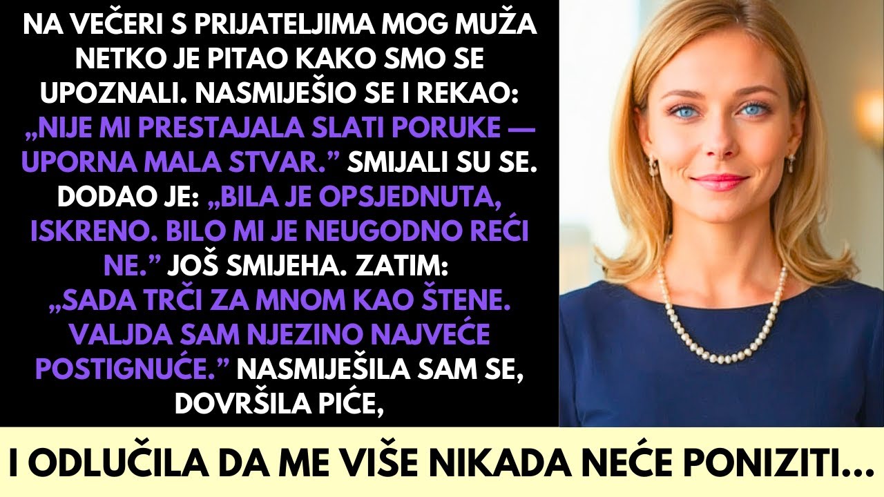 Rekao Je Da Sam Ga Jurila Kao Štene—Te Noći Na Luksuznoj Gali Ostavila Sam Ga Da Preklinje