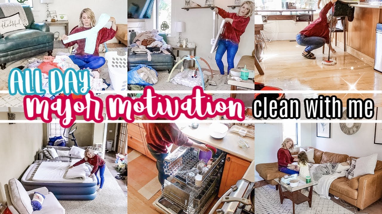 NEW! ALL DAY CLEAN WITH ME 2019 | EXTREME CLEANING MOTIVATION | PICKING UP A HUGE MESS