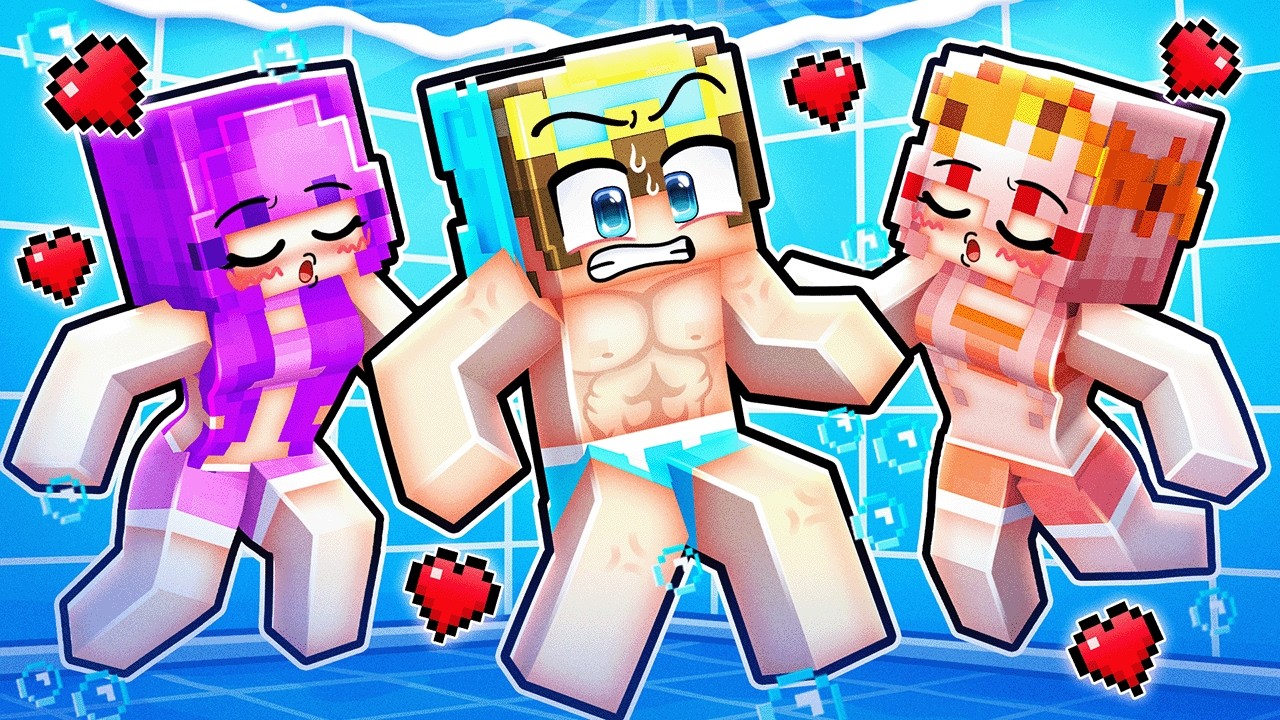 Nico KISSES HIS CRUSH at a POOL PARTY in Minecraft!