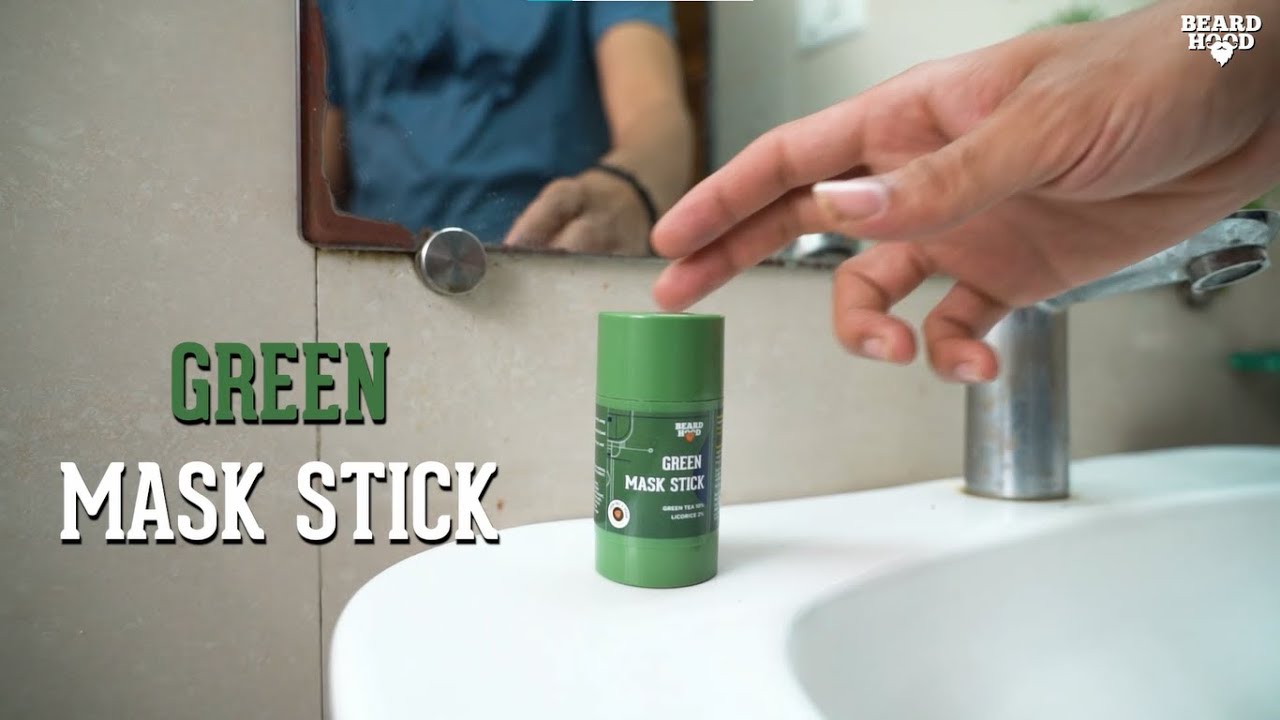 Beardhood Green mask stick for Face | For Blackheads, Whiteheads & Oil Control | Made in India |