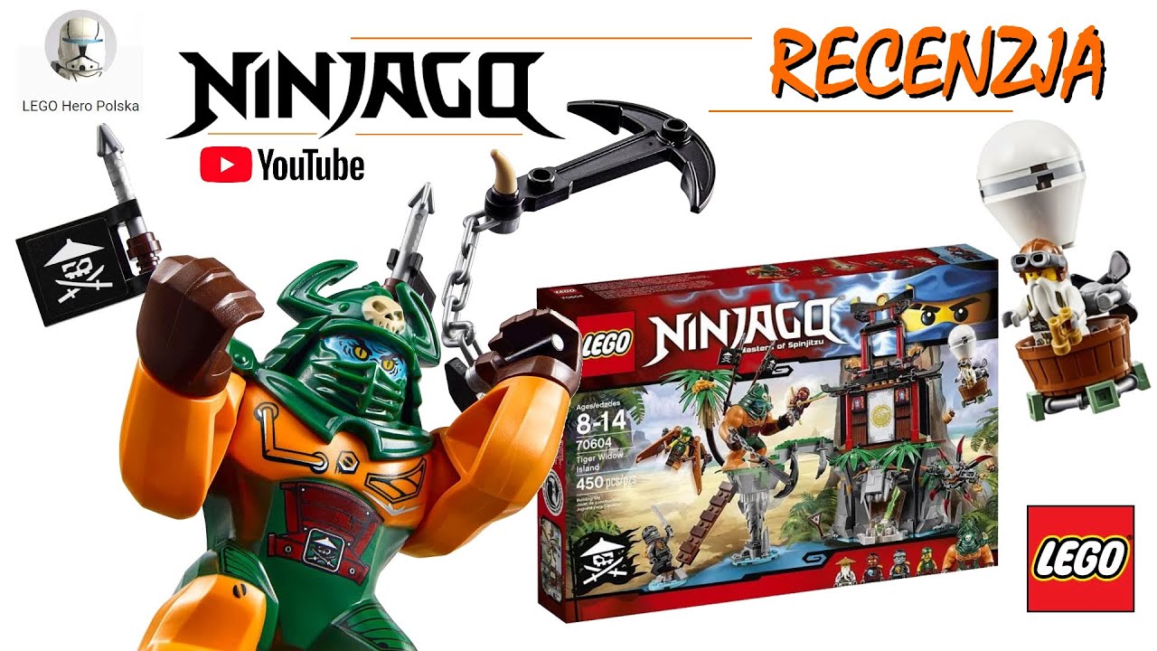 LEGO 70604 NINJAGO WYSPA TYGRYSIEJ WDOWY - RECENZJA - LHP