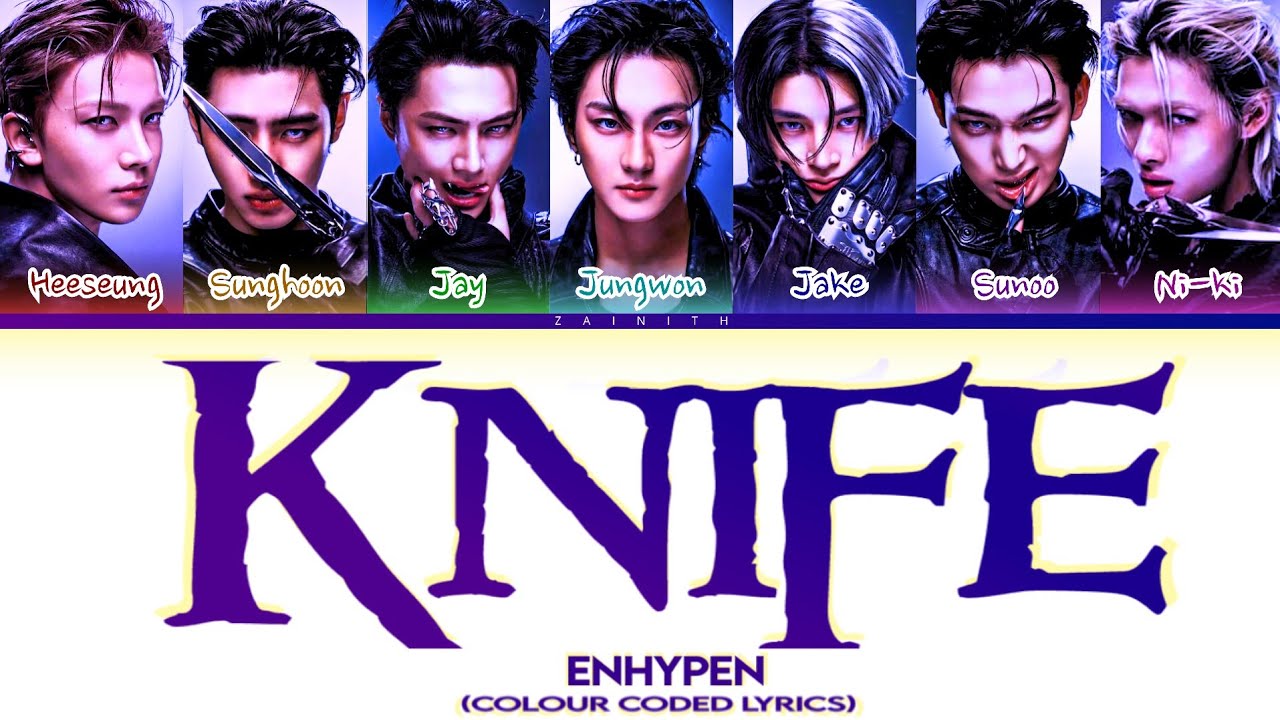 Enhypen 'KNIFE' (colour coded lyrics)