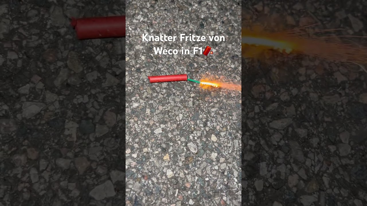 Knatter Fritze von Weco in F1🧨🤩#fireworks #pyrotechnica #pyro #experiment #special #feuerwerk