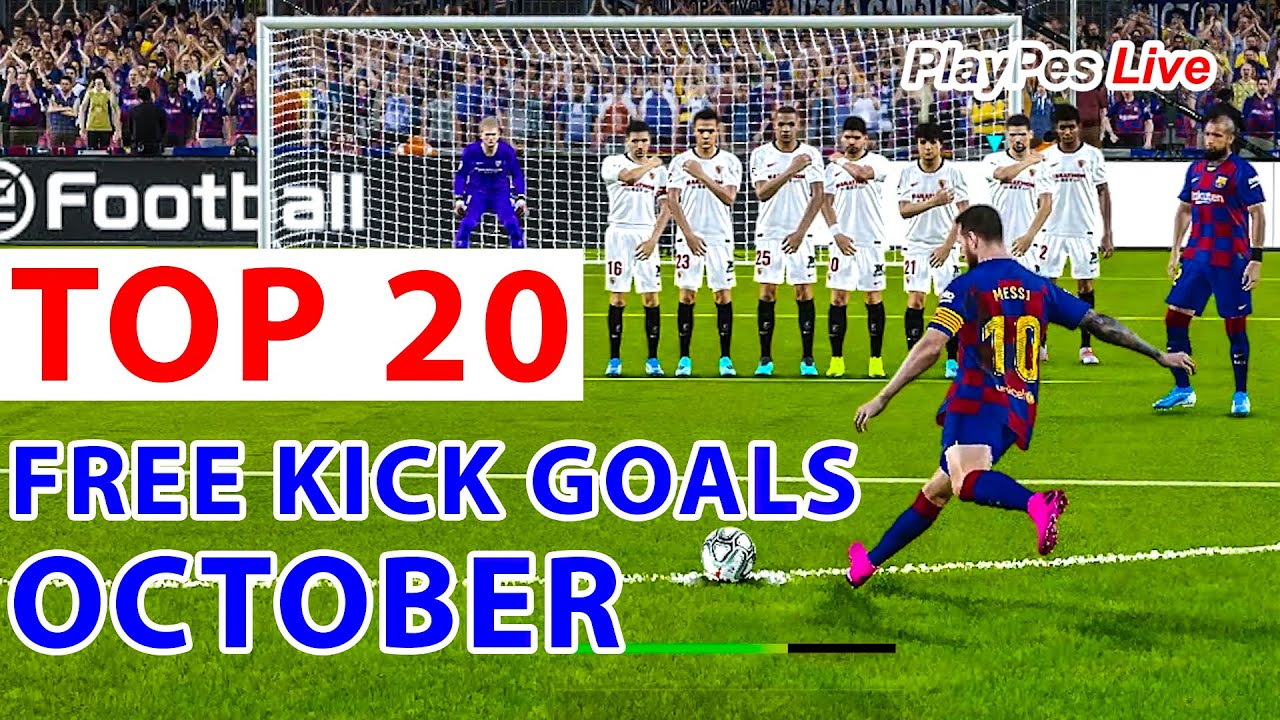 PES 2020 - TOP 20 Free Kick Goals Of The Month OCTOBER
