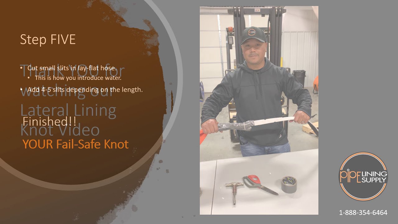 CIPP Lateral Lining Knot for Heat Curing