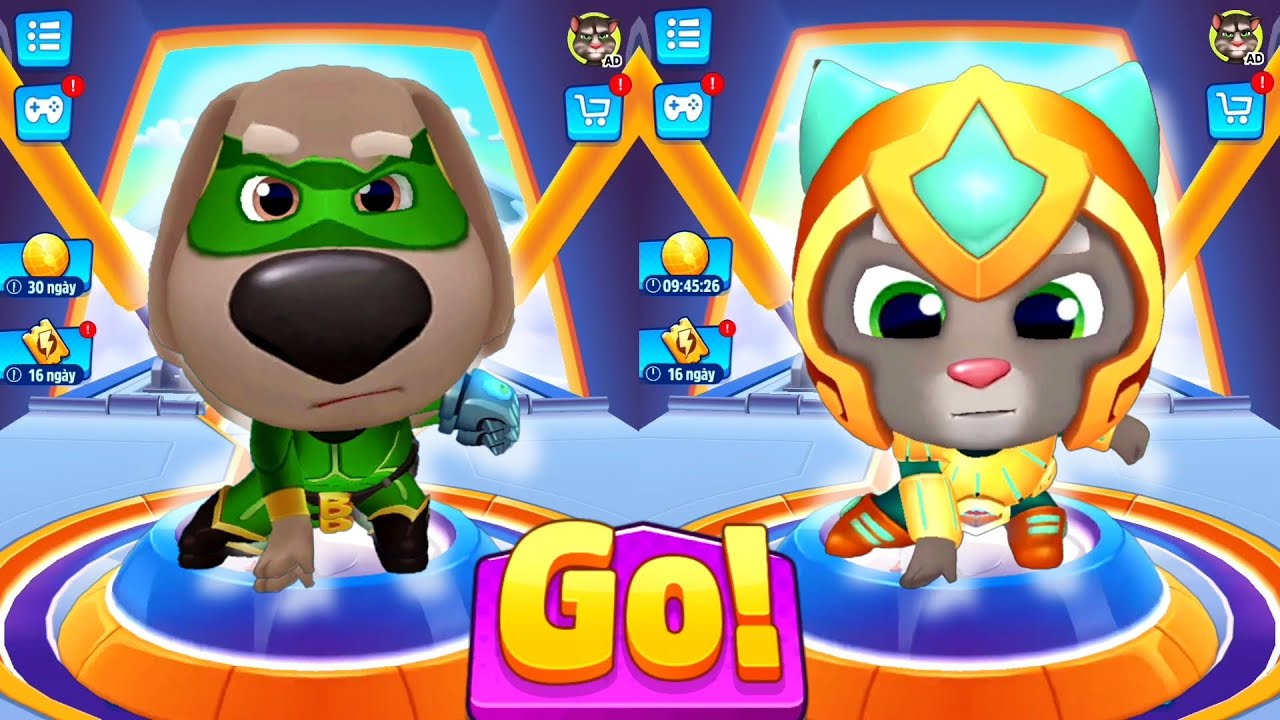 Talking Tom Hero Dash Mission vs Final Boss - Boss Ben vs Boss Tom - Android iOS Gameplay