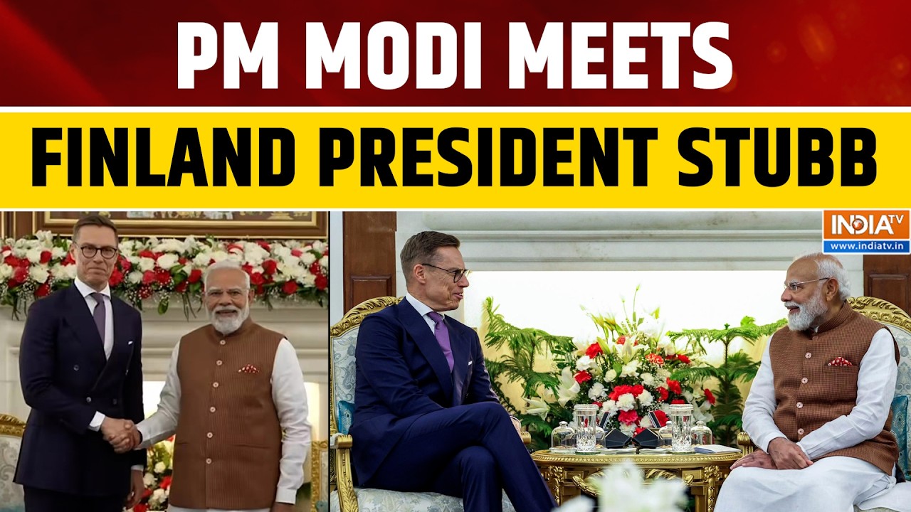 PM Modi met the President of Finland, Alexander Stubb at Hyderabad house