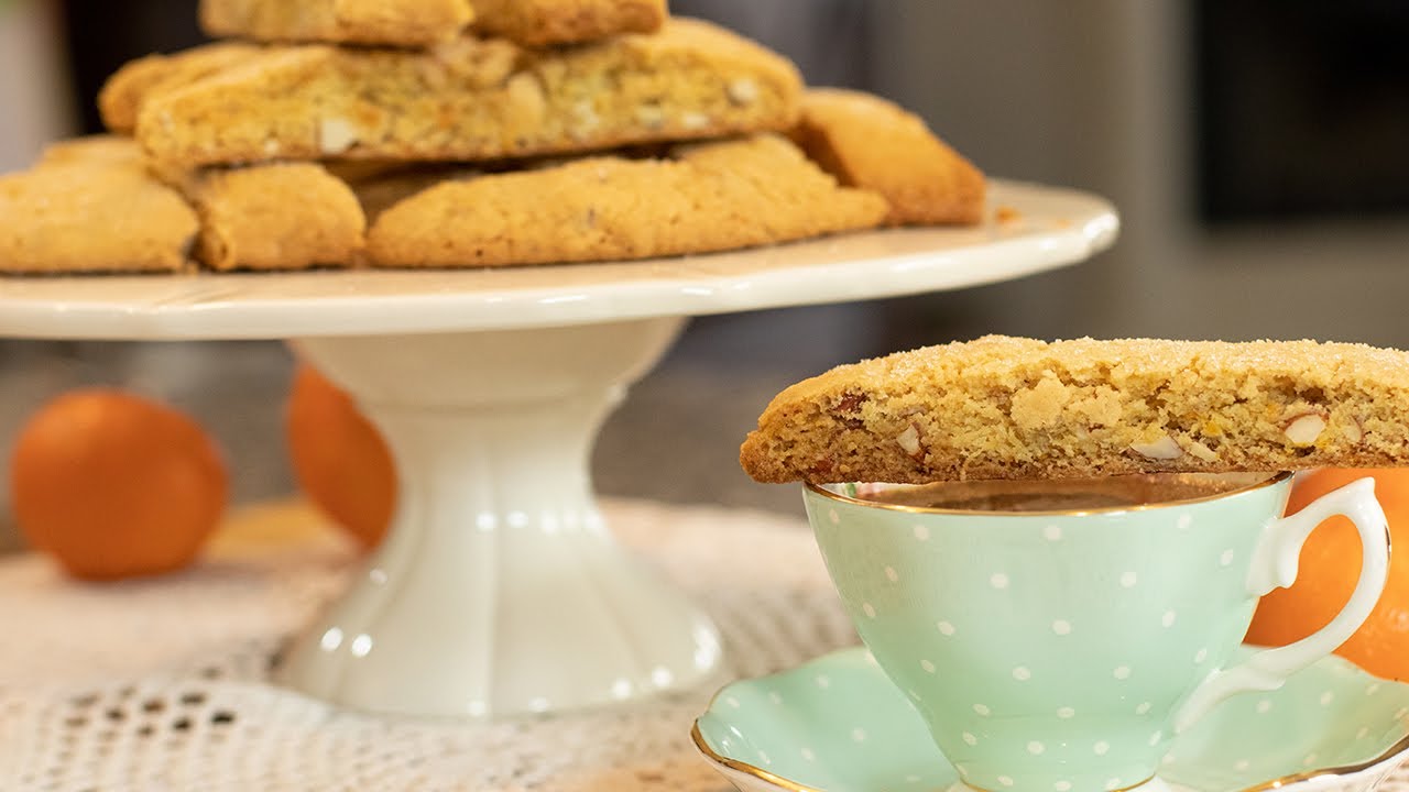 Orange & Almond Olive Oil Paximadia: Vegan Biscotti