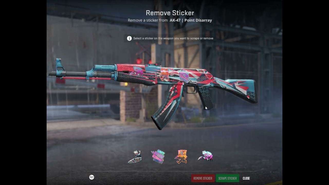 Sticker Bomb Surf K (Foil) Sticker Removal 