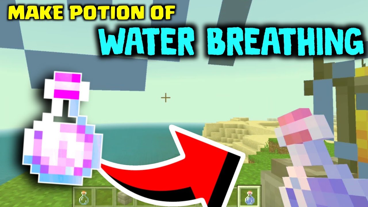 How to make Potion of Water Breathing in MINECRAFT PE (Hindi)