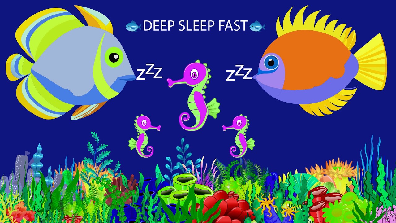 🐟 All Night Baby Sleep Music 💞 Relaxing Ocean Lullaby for Deep Rest #OceanSnuggle Lullabies