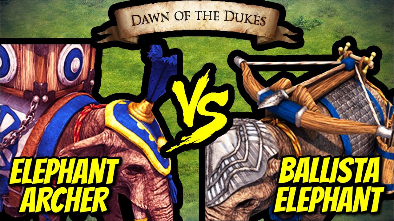 200 Elite Elephant Archers vs 189 Elite Ballista Elephants (Total Resources) | AoE II: DE