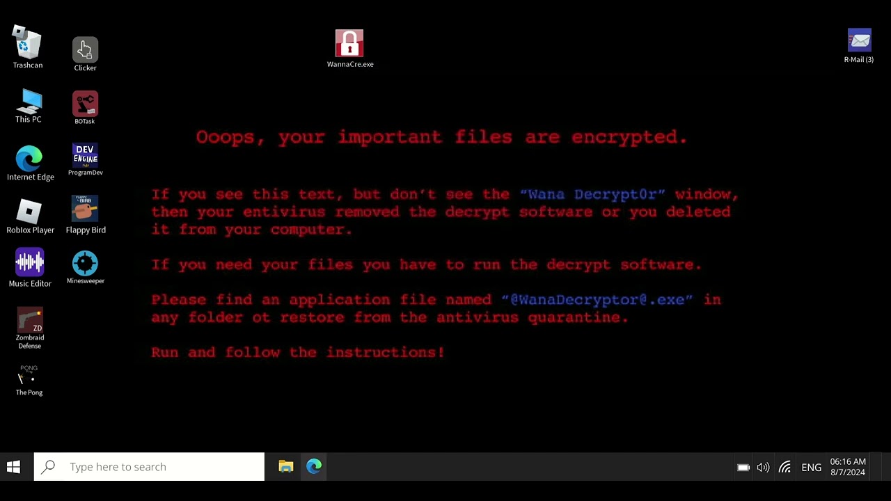 how to delete wannacry.exe