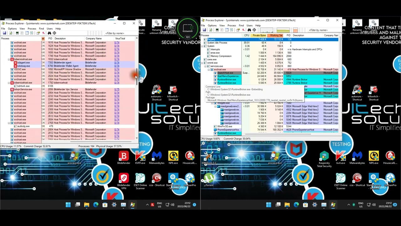 Bitdefender TS vs Kaspersky TS