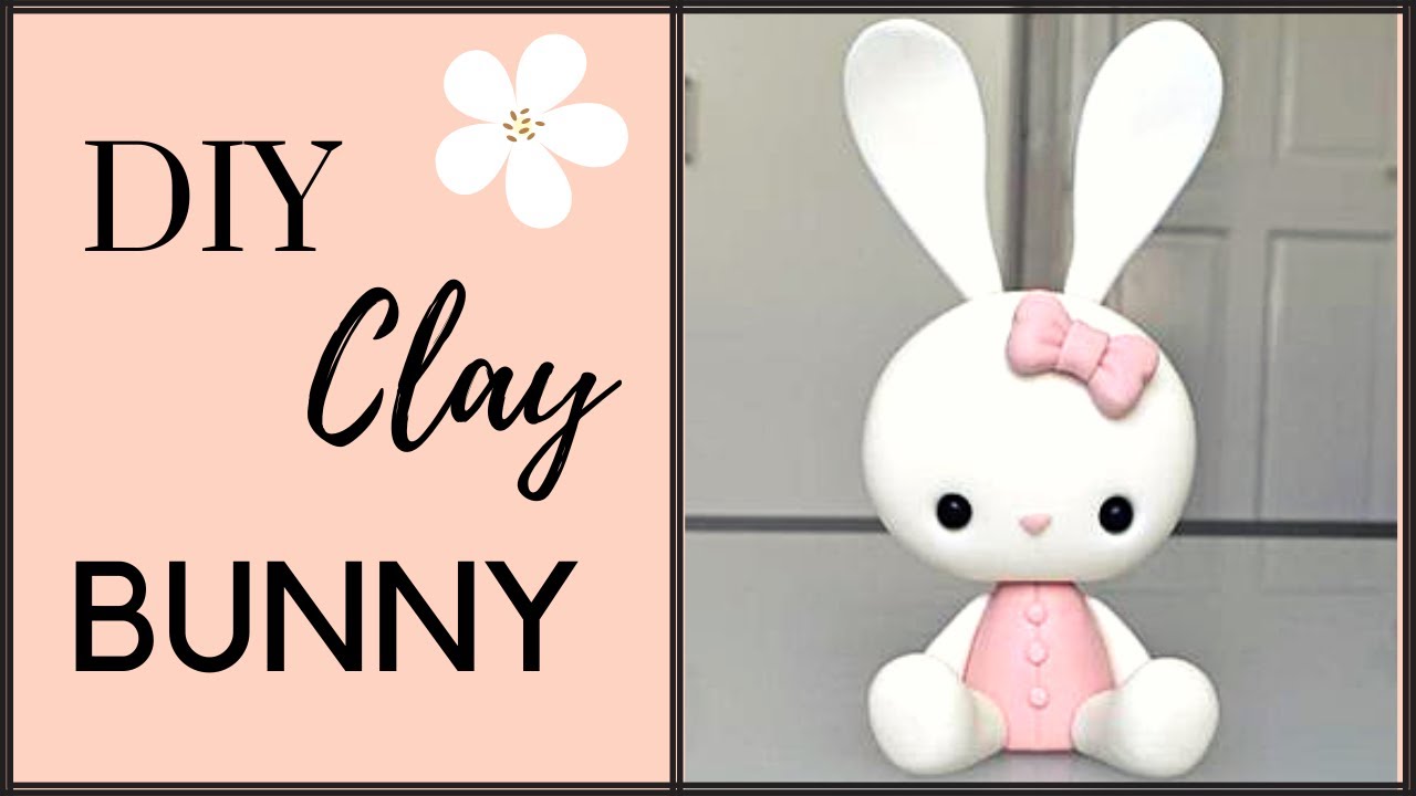 Handmade Clay Bunny || No Bake| Air dry clay Bunny