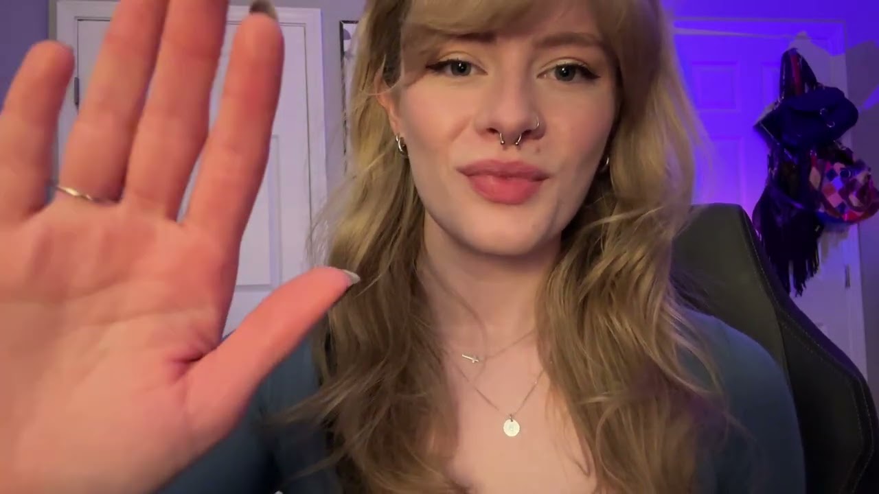 asmr shushing you / hand movements & covering camera / telling you it’s okay 