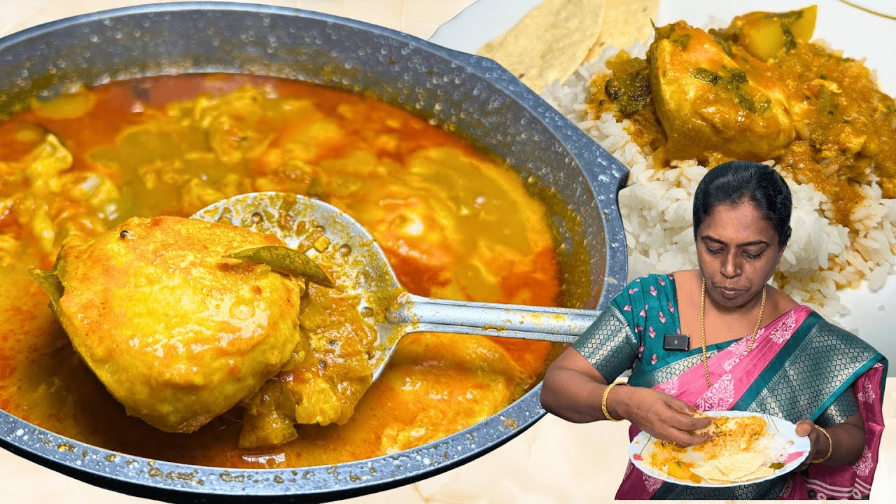 உடைத்து ஊற்றிய முட்டைக்குழம்பு எங்கள் வீட்டு முறையில் செய்து பாருங்க - Muttai Kulambu - Egg Curry!!