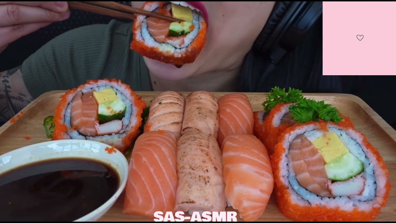 BITES ONLY: SAS ASMR- ASMR Sushi *BIG BITES*.