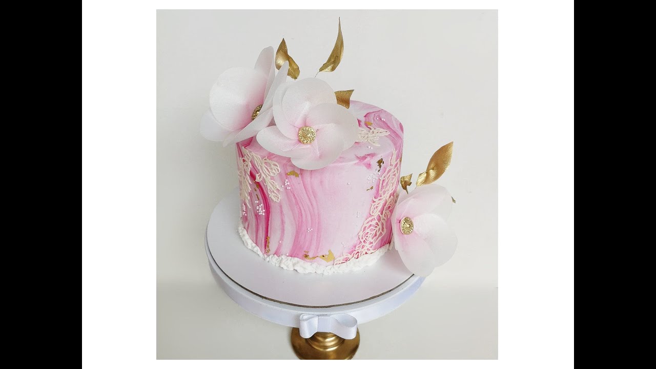 Super Cute Marble Cake - HOW TO DIY