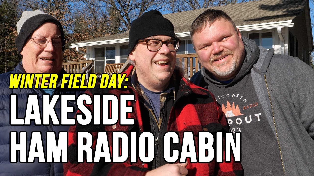 Ham Radio in a LUXURY lakeside cabin! Winter Field Day 2025