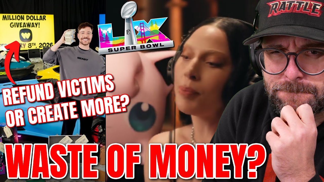 Super Bowl Pokemon Ad & Whatnot MrBeast Stream Misuse Millions