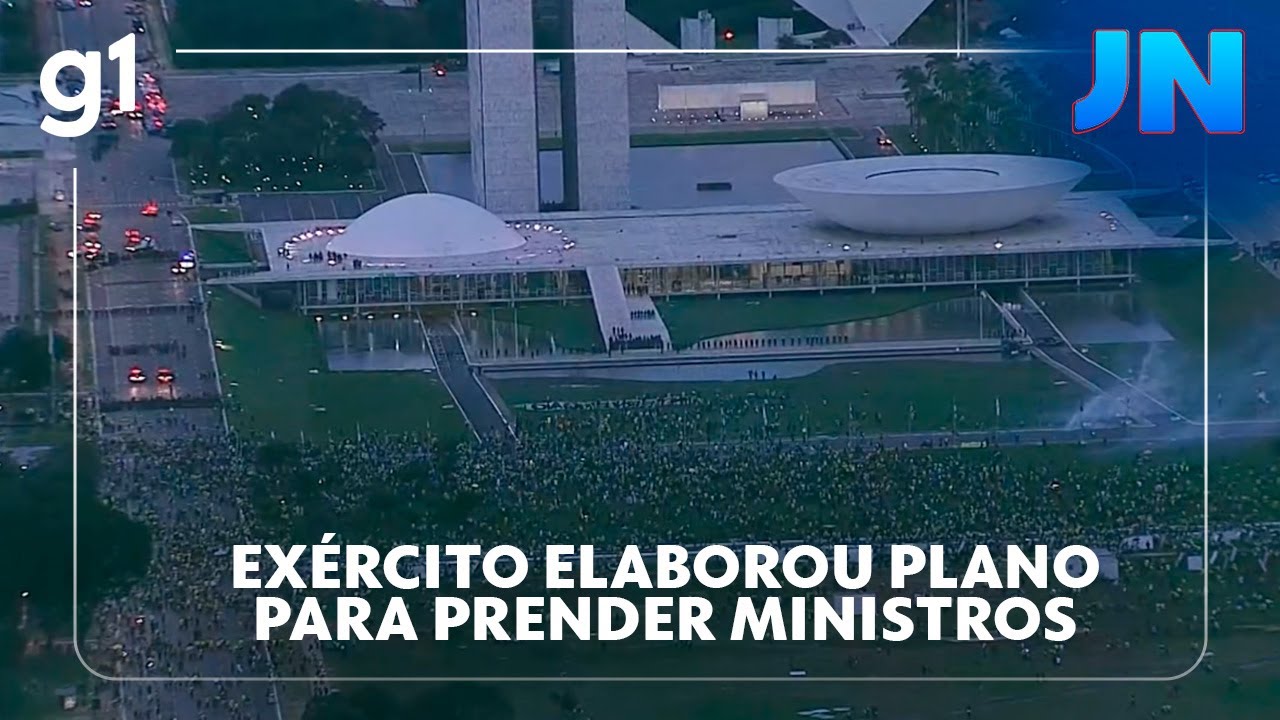 Jornal Nacional: Ao STF, tenente-coronel admite que Exército elaborou plano para prender ministros