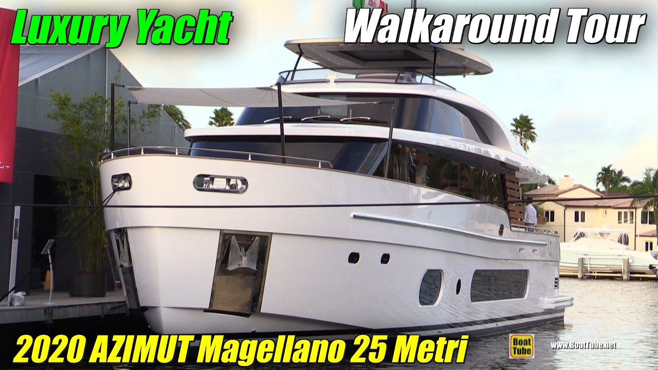 2020 Azimut Magellano 25 Metri Walkaround Tour - 2020 Fort Lauderdale Boat Show