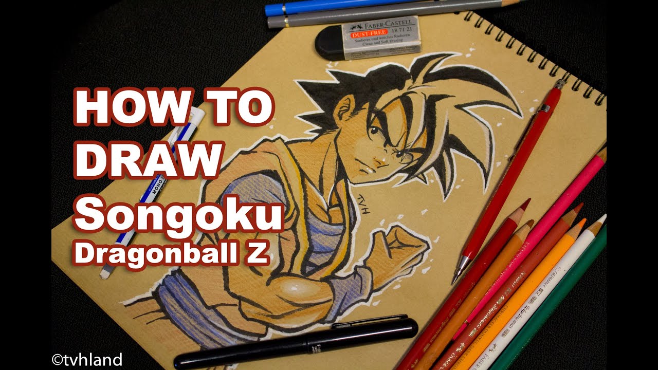 Comment dessiner Sangoku de Dragonball Z?