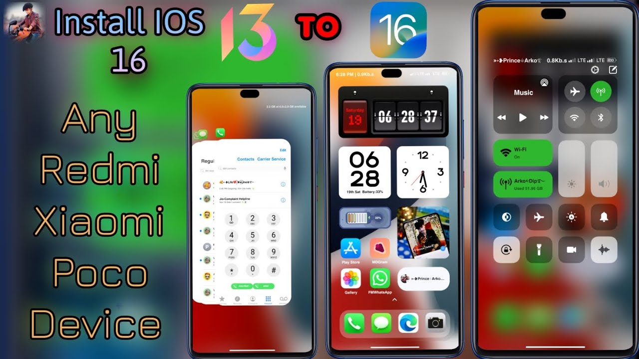 Install iOS 16 on Any MIUI 13 or 14 Device: Convert All Redmi, Xiaomi, and Poco Phones to iOS
