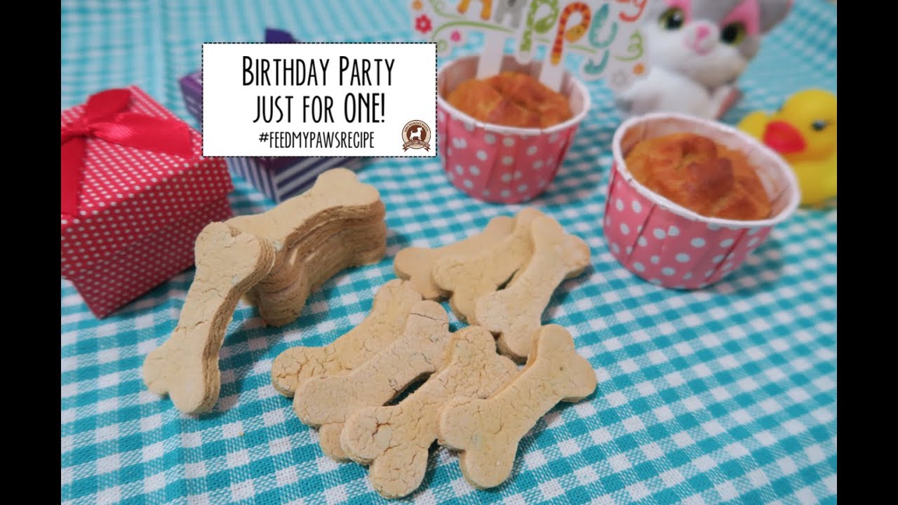Easy Birthday Cake and Cookies Recipe for One Dog!