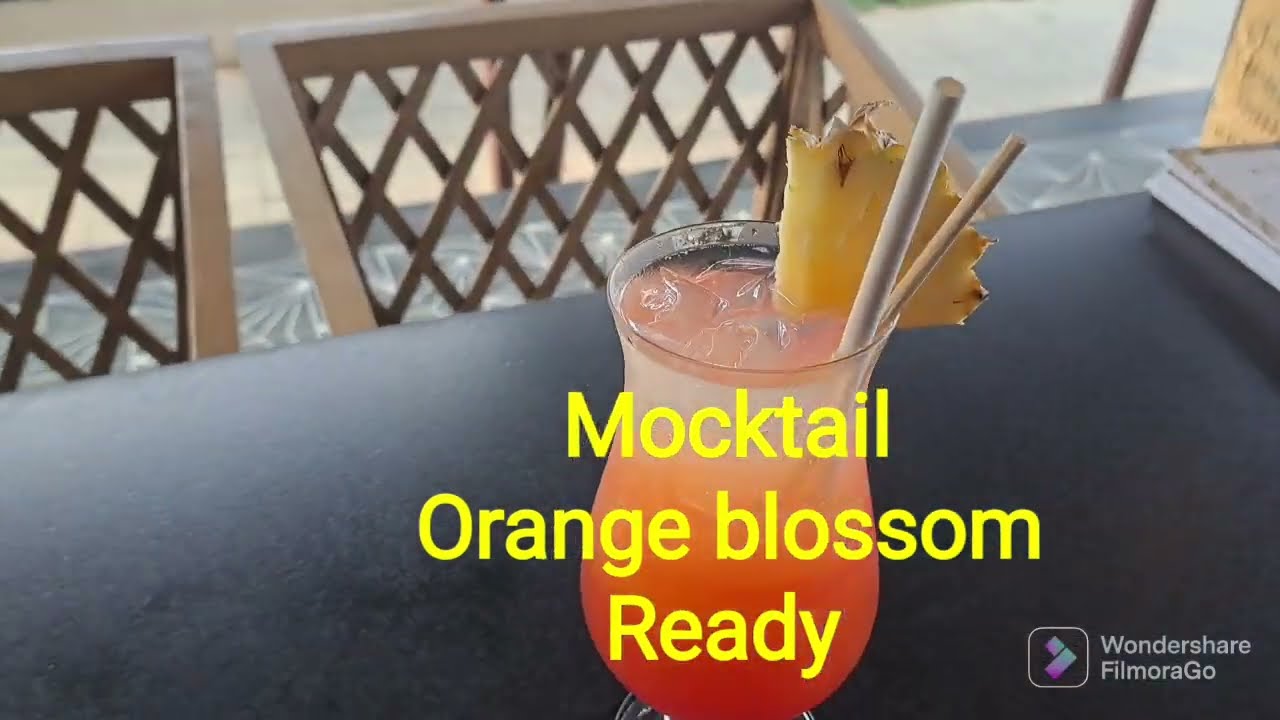 how  to make Orange blossom Mocktail (proper method)