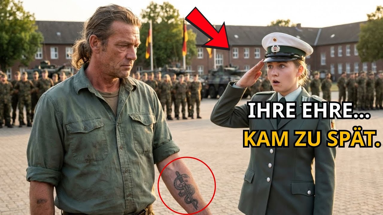 Hausmeister Vater feiert Abschluss der Zwillinge – bis ein USMC Captain sein Tattoo erkennt