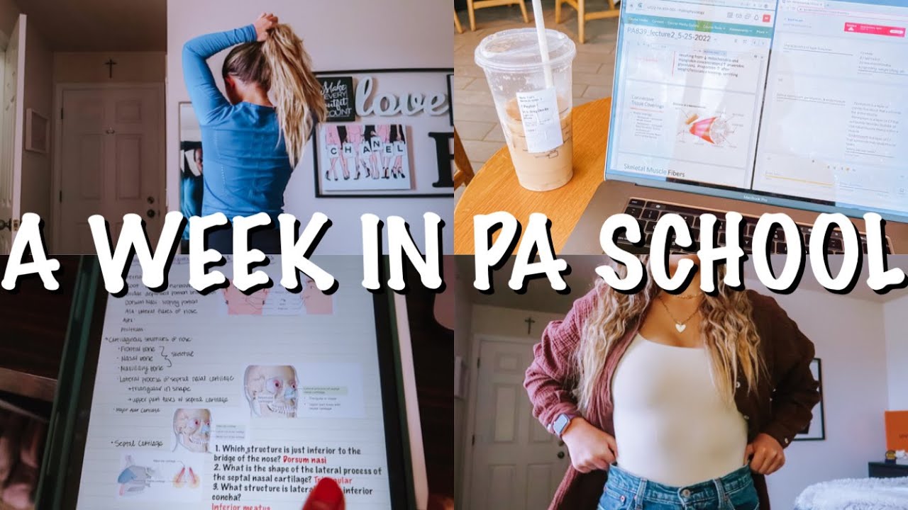 A WEEK IN PA SCHOOL: first full week of classes, how i plan to study, & balancing my schedule!