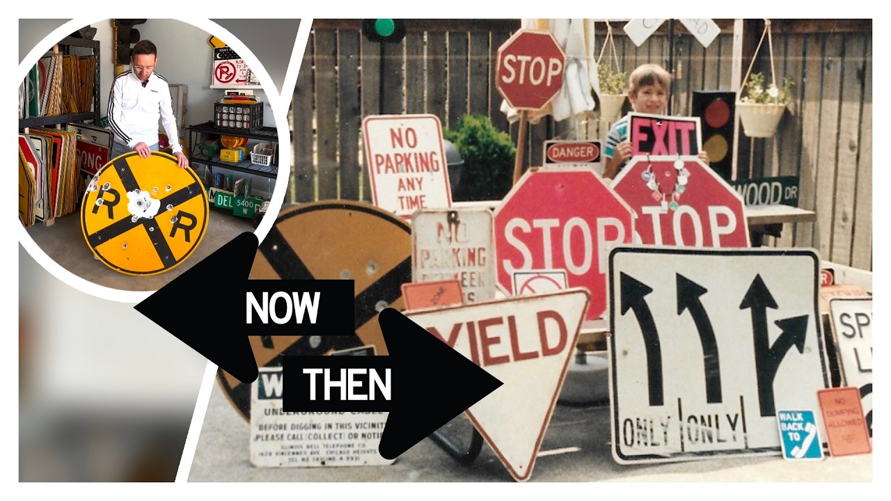 Street Sign Collecting: From Childhood Hobby to Hundreds of Signs - Ultimate Garage Sign Shop Tour