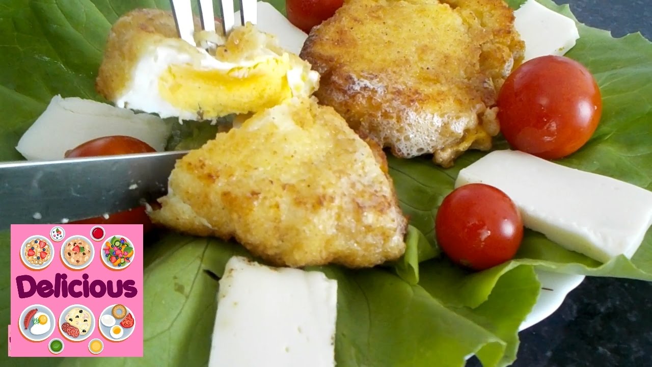 Homemade Fried Poached Eggs - How to make fried poached eggs - Easy Recipe - Delicious