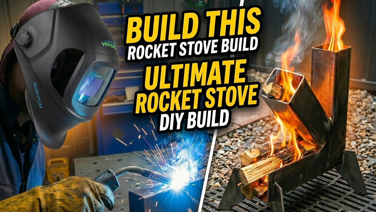 DIY Rocket Stove Build - Metal Fabrication Start to Finish!