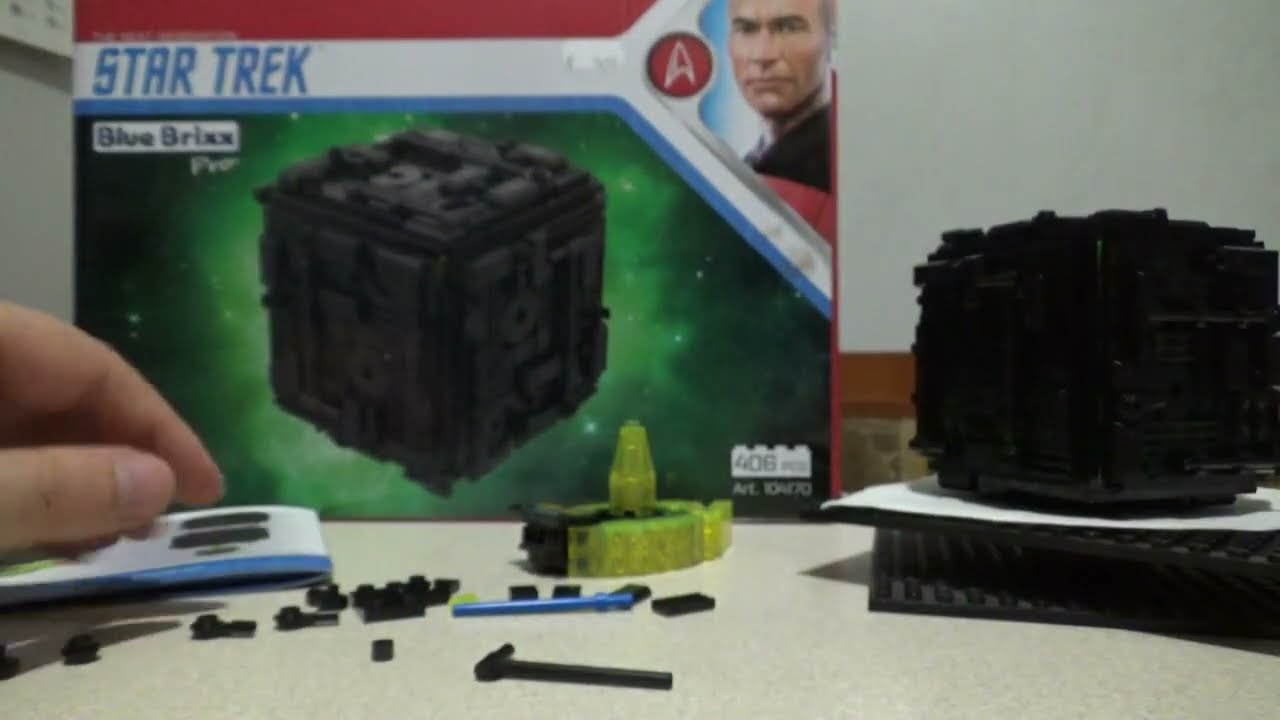 BORG 104170 CUBE STAR TREK NEXT GEN BLUE BRIXX PRO