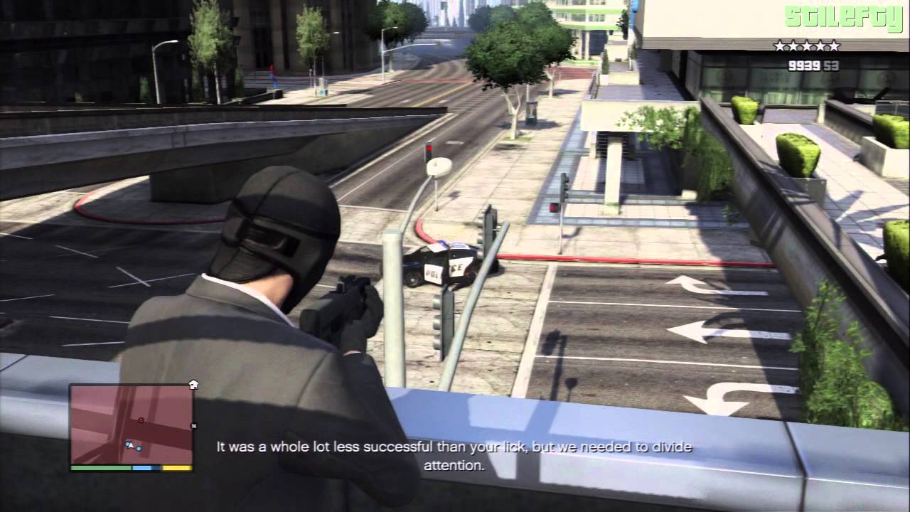 GTA 5 PS3 - Mission #84 - The Big Score (Obvious) [100% - Gold Medal]