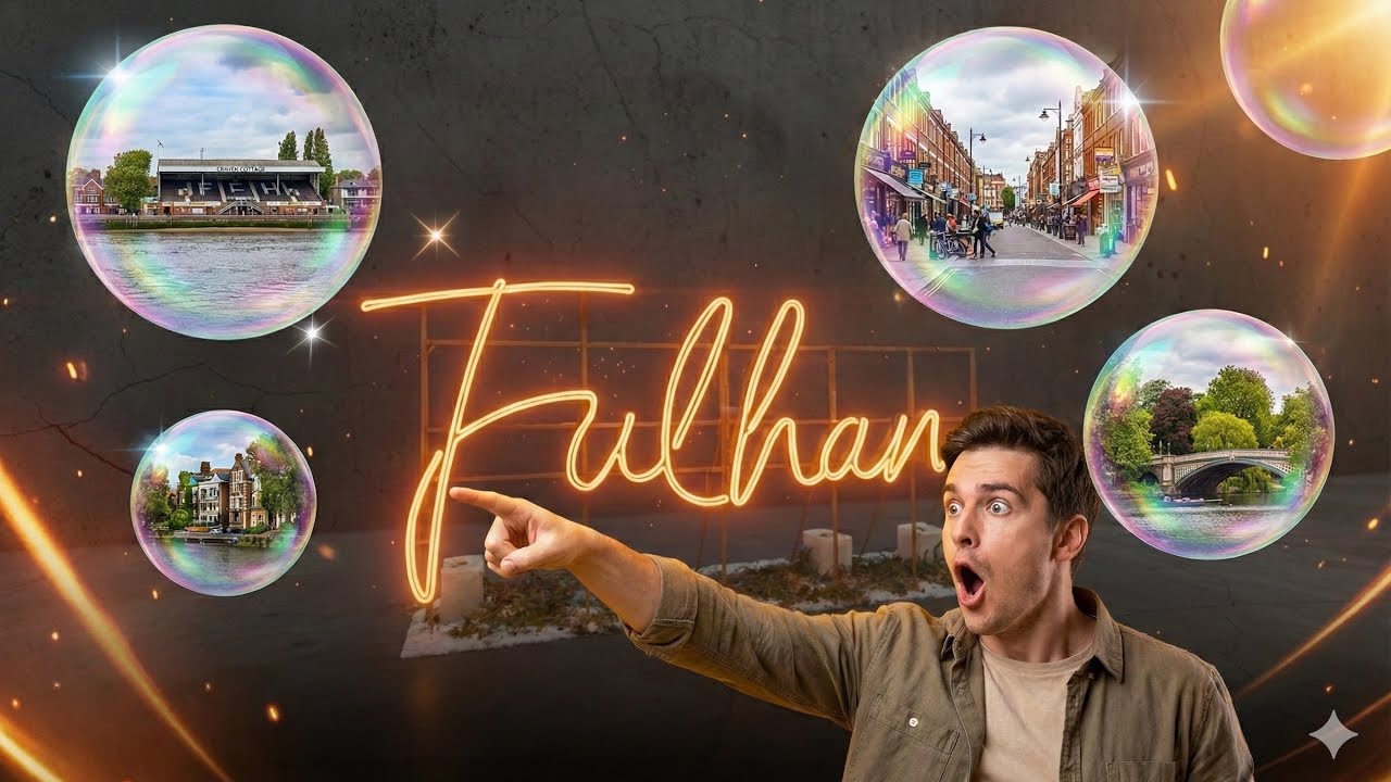 Fulham London | Holding decorations 